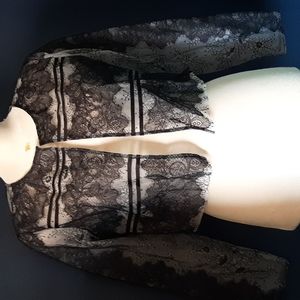 Sachin + Babi Black Lace Top